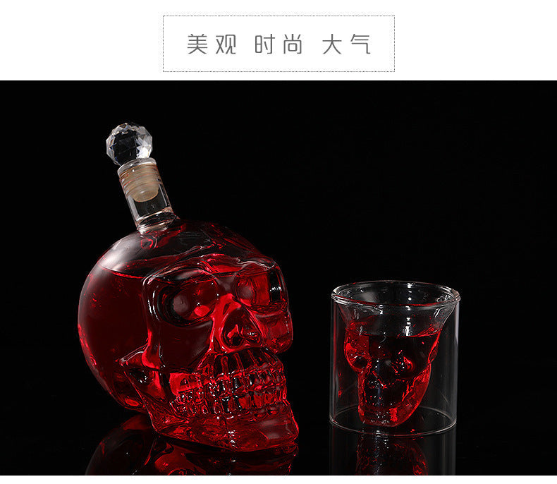 Skull Sipper - Korean-Inspired Double Heat-Resistant Glass Beer Cup